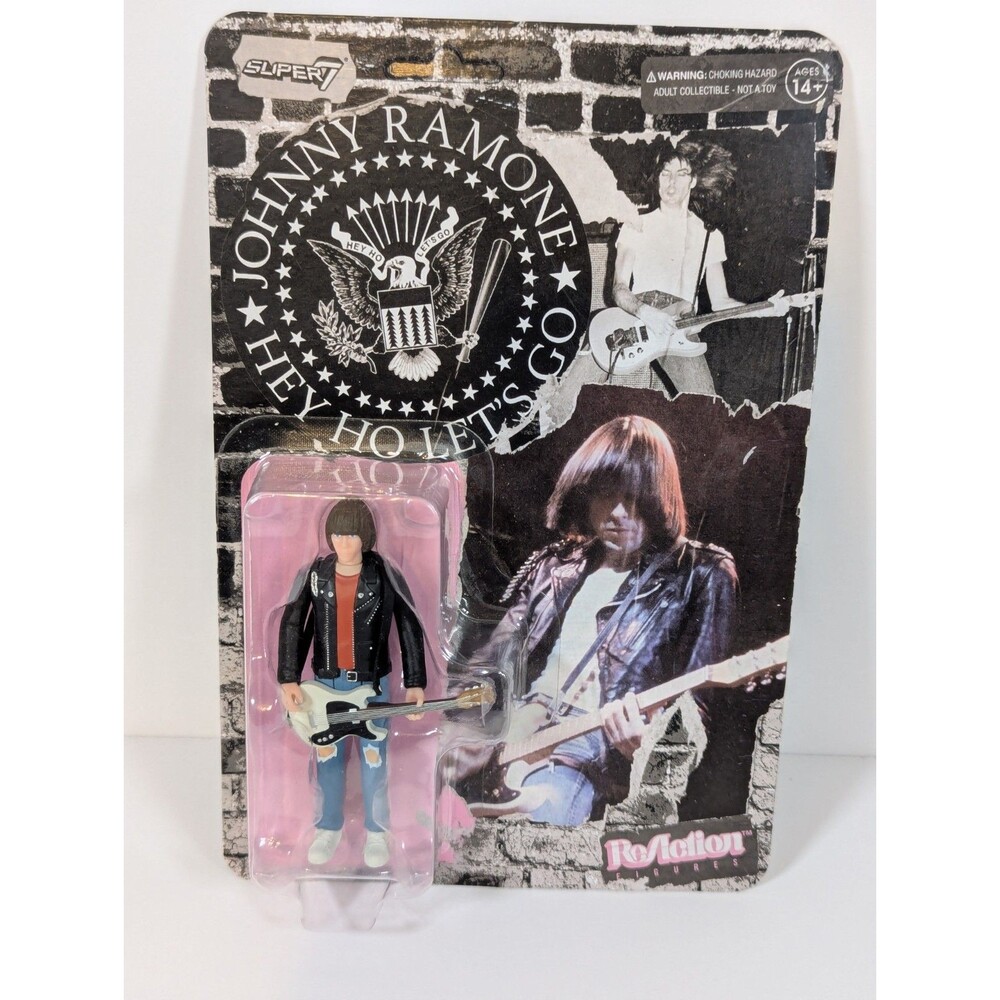 Reaction Johnny Ramone Hey Ho Let's Go Figure Super7 NEW